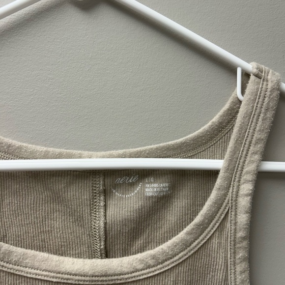 Aerie Light Brown Ribbed Tank Top - Picture 3 of 4